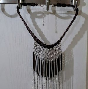 Beautiful leather necklace